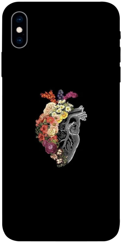 Чехол на Apple iPhone X (5.8") Heart with flowers фото 1 из 1