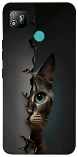 Чехол на TECNO POP 4 Кот-подглядыватель v2 фото 1 из 1