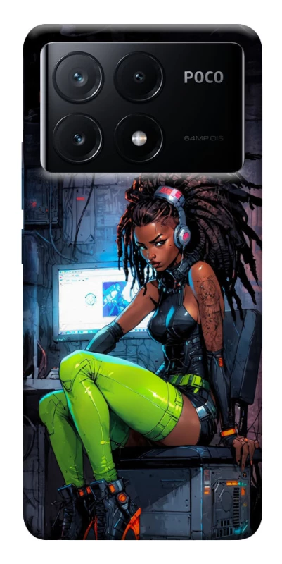 Чохол на Xiaomi Poco X6 Cyber girl фото 1 з 1