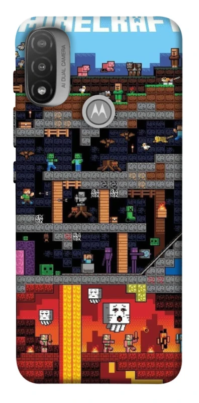 Чохол на Motorola Moto E20 Minecraft фото 1 з 1