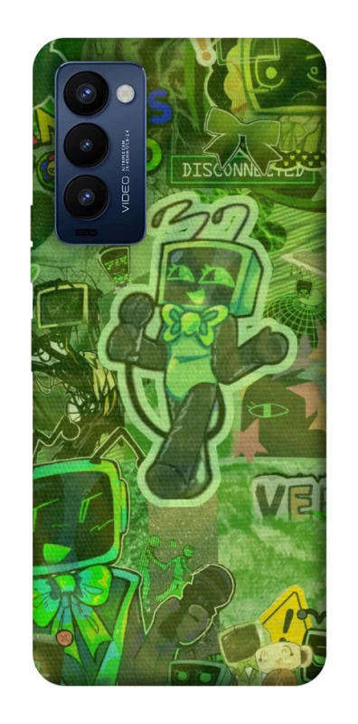 Чохол на TECNO Camon 18 Pro Dandysworld tv green theme фото 1 з 1
