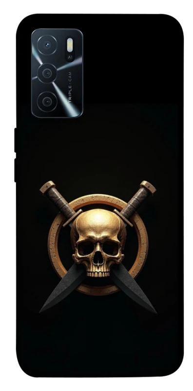 Чохол на Oppo A16s / A16 Golden Skull фото 1 з 1