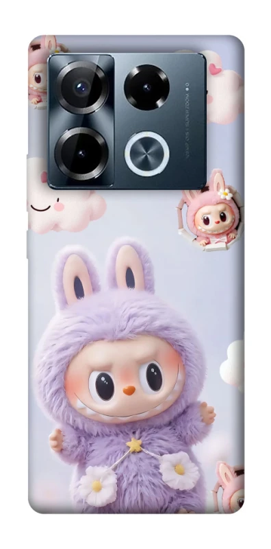 Чохол на Infinix Note 40 Pro 4G Labubu & clouds фото 1 з 1