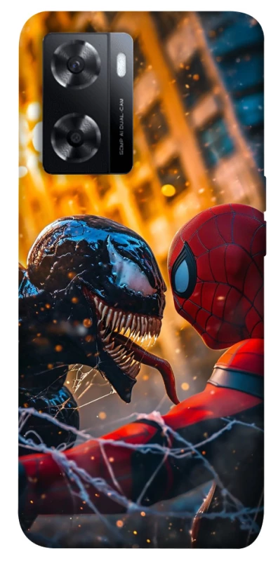 Чехол на Oppo A57s Venom vs Spiderman фото 1 из 1