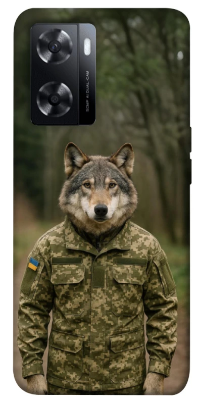 Чохол на Oppo A57s Вовк захисник фото 1 з 1