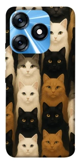 Чохол на TECNO Spark 10 Colorful Cat Collage фото 1 Чохол на TECNO Spark 10 Colorful Cat Collage фото 1 з 1