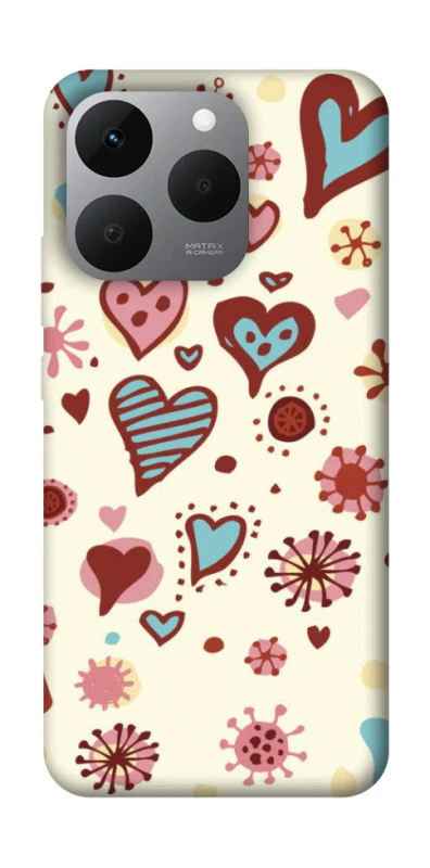 Чехол на Realme 15T Pretty hearts фото 1 из 1
