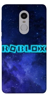 Чохол на Xiaomi Redmi Note 4X / Note 4 (Snapdragon) Roblox Space Logo Blue фото 1 з 1