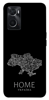 Чохол на Oppo A76 4G Ukraine black map фото 1 з 1