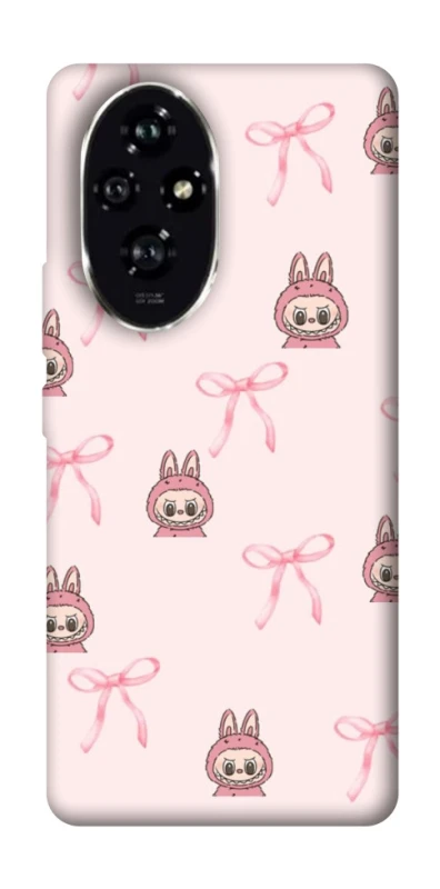Чехол на Honor 200 Pink bows and Labubus фото 1 из 1