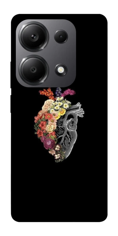 Чохол на Xiaomi Redmi Note 13 Pro 4G Heart with flowers фото 1 з 1
