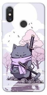 Чехол на Xiaomi Mi 8 Samurai cat фото 1 из 1