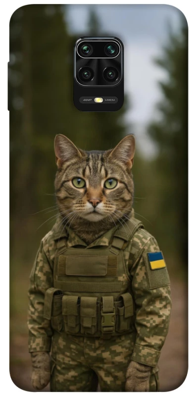 Чохол на Xiaomi Redmi Note 9s / Note 9 Pro / Note 9 Pro Max Кіт захисник фото 1 з 1