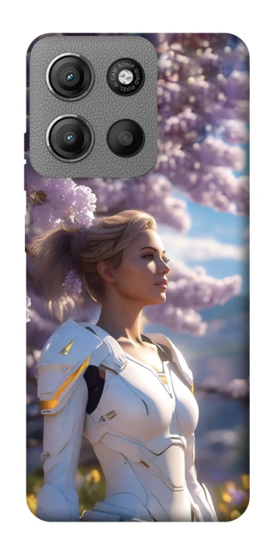 Чохол на Motorola Moto G15 Power Cyber space girl ver.1 фото 1 з 1