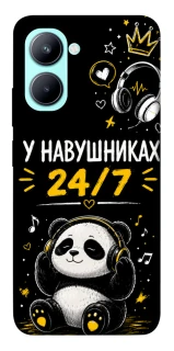 Чехол на Realme C33 У навушниках 24/7 фото 1 из 1