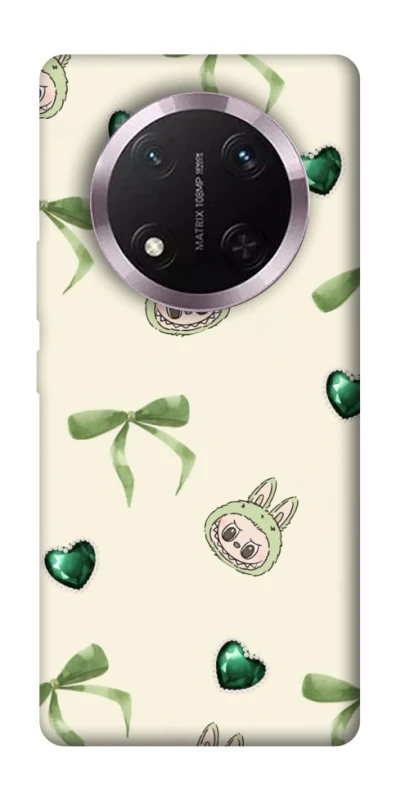 Чехол на Honor X9c Labubu Green Heart фото 1 из 1