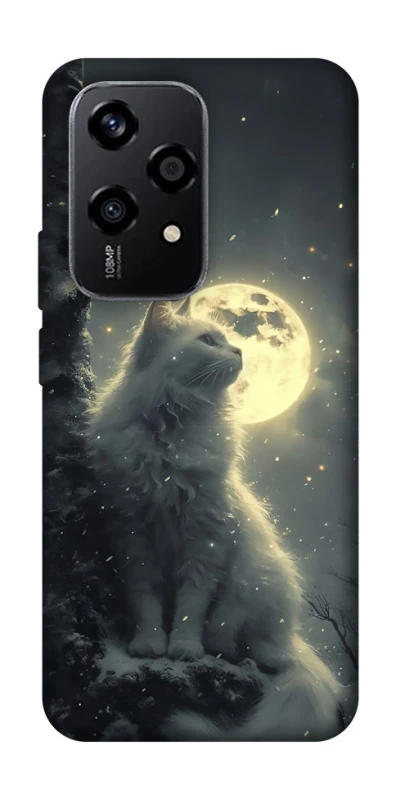 Чохол на Honor 200 Lite Кіт під місяцем фото 1 з 1