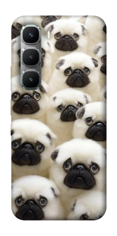 Чохол на Infinix Hot 60 Pro Doggy Pug Love фото 1 з 1