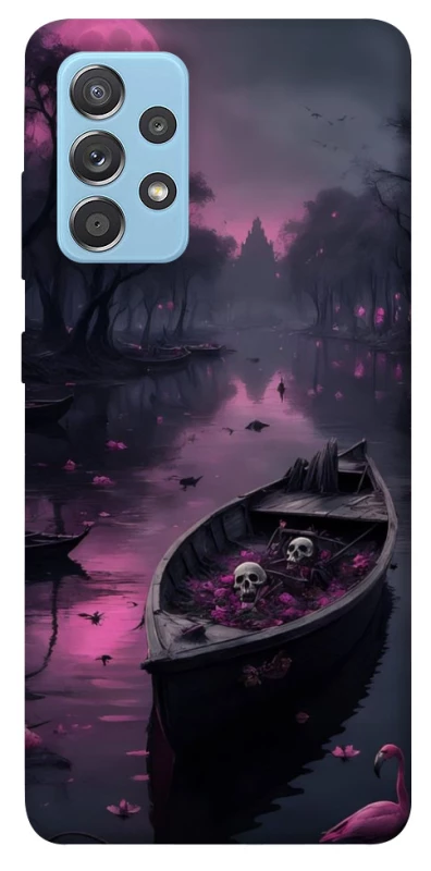 Чехол на Samsung Galaxy A52 4G / A52 5G Boat and flamingo фото 1 из 1