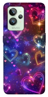 Чохол на Realme GT2 Drawn hearts фото 1 з 1