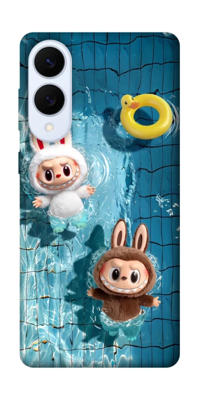 Чохол на Samsung Galaxy S25 Edge Labubu in the pool фото 1 з 1