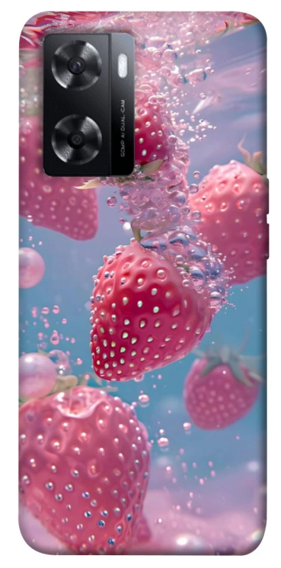 Чехол на Oppo A57s Клубника в воде фото 1 из 1