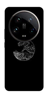 Чехол на Xiaomi 14 Ultra Black tsunami фото 1 из 1