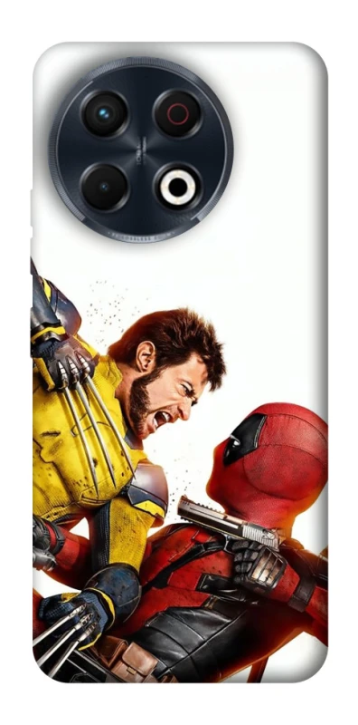 Чехол на TECNO Spark 30 Pro (KL7) Deadpool and Wolverine фото 1 из 1