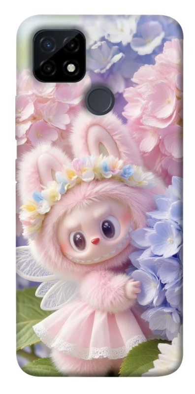 Чехол на Realme C12 Labubu & Flowers ver.1 фото 1 из 1
