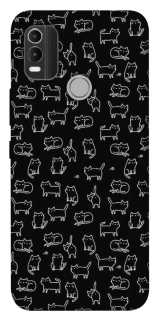 Чохол на Nokia C21 Plus Black Cats фото 1 з 1