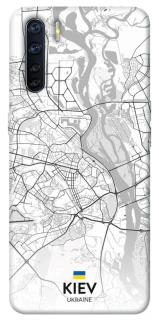 Чехол на Oppo A91 Kiev white map фото 1 из 1