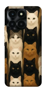 Чехол на Huawei Honor X6a Colorful Cat Collage фото 1 Чехол на Huawei Honor X6a Colorful Cat Collage фото 1 из 1
