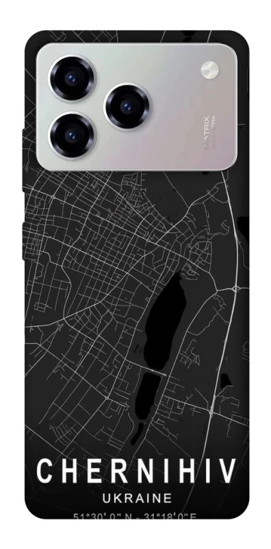 Чохол на ZTE Blade A76 Chernihiv map фото 1 з 1