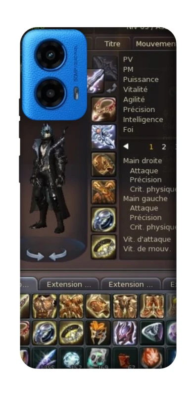 Чохол на Motorola Moto G45 Character Menu ver.1 фото 1 з 1
