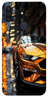 Чохол на Samsung Galaxy M11 Golden sports car фото 1 з 1