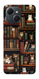 Чохол на TECNO Spark 40C Cats & Books фото 1 з 1