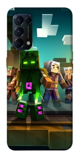 Чохол на Oppo Reno 5 4G Minecraft dungeon фото 1 з 1