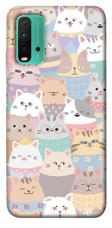 Чохол на Xiaomi Redmi Note 9 4G / Redmi 9 Power Funny Kittens ver.2 фото 1 з 1