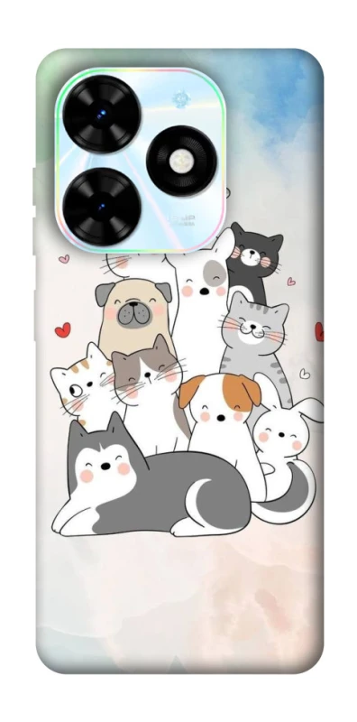 Чохол на TECNO Spark Go 2024 Funny Pets ver.2 фото 1 з 1