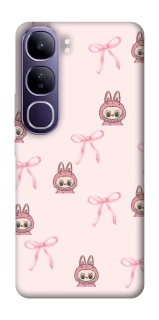Чохол на Vivo Y300 Pink bows and Labubus фото 1 з 1