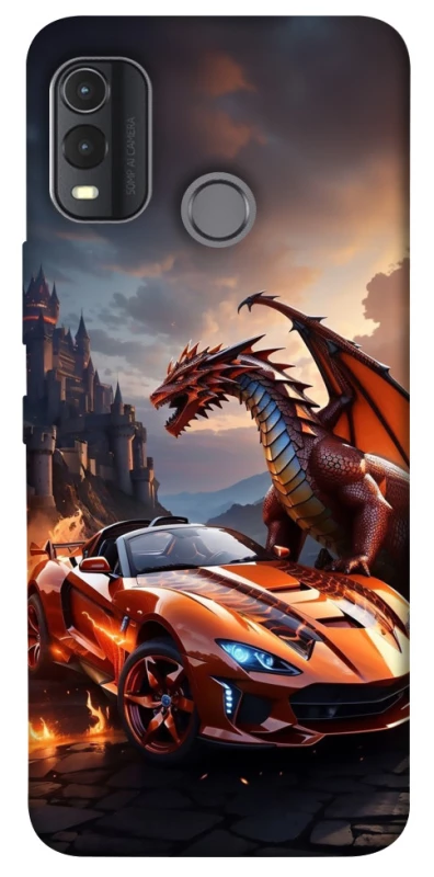 Чехол на Nokia G11 Plus Сar and dragon фото 1 из 1