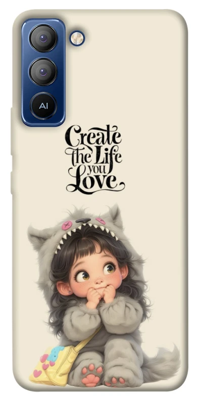Чохол на TECNO Pop 5 LTE Create the life you love фото 1 з 1