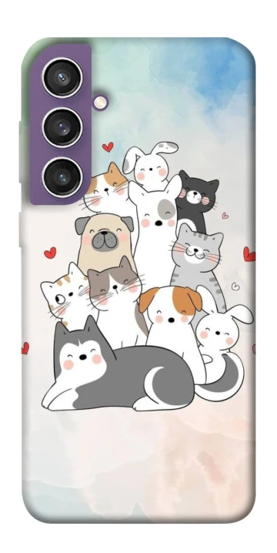 Чехол на Samsung Galaxy S23 FE Funny Pets ver.2 фото 1 из 1