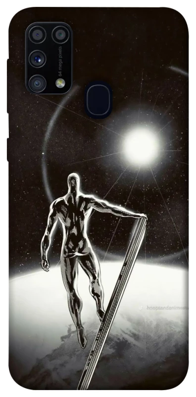 Чохол на Samsung Galaxy M31 Срібний серфер фото 1 з 1
