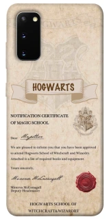 Чехол на Samsung Galaxy S20 The Hogwarts acceptance letter фото 1 из 1