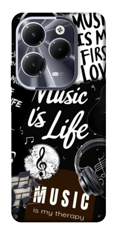 Чохол на Infinix Hot 40 Music is Life фото 1 з 1