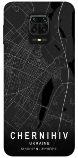 Чохол на Xiaomi Redmi Note 9s / Note 9 Pro / Note 9 Pro Max Chernihiv map фото 1 з 1