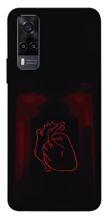 Чехол на Vivo Y31 Красное сердце фото 1 из 1