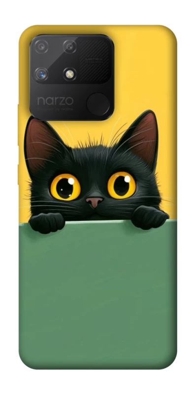 Чехол на Realme Narzo 50A Black cat v2 фото 1 из 1