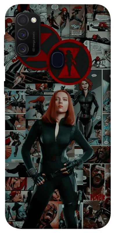 Чехол на Samsung Galaxy M21 Black Widow фото 1 из 1